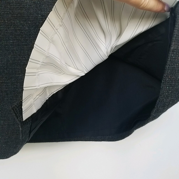 Anthropologie STACIA Lambswool/Silk Skirt Peak Pleat Detail Sz 2 - Picture 5 of 14